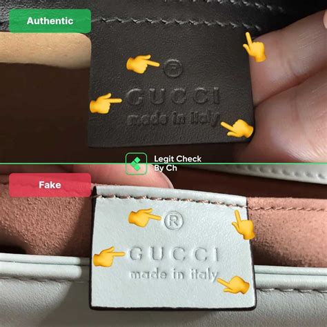 gucci brown checkbook fake|how to check gucci handbags.